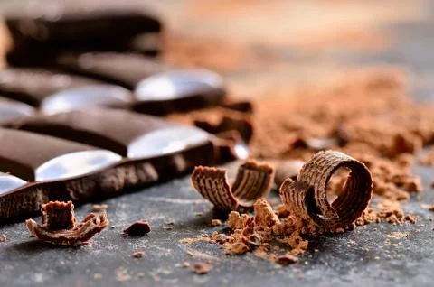 Dark chocolate Stock Photos