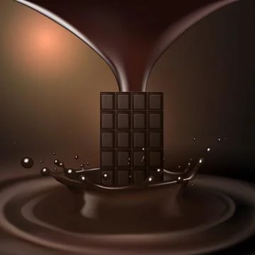 Dark Chocolate Print Template イラスト素材