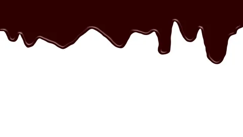 Dark chocolate streams on white Stock Footage 246854841