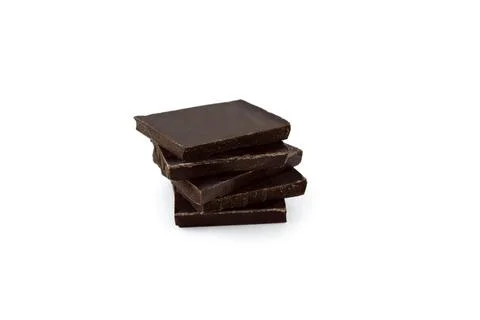 Dark chocolate tower Stock Photos