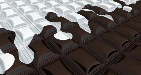Dark chocolate with white icing Ilustração Stock
