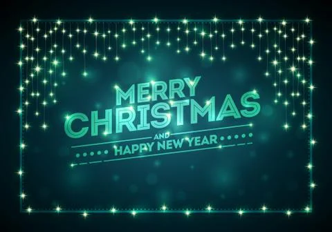 Dark Christmas Background Stock Illustration