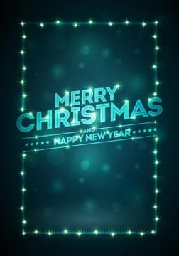 Dark Christmas Background Stock Illustration