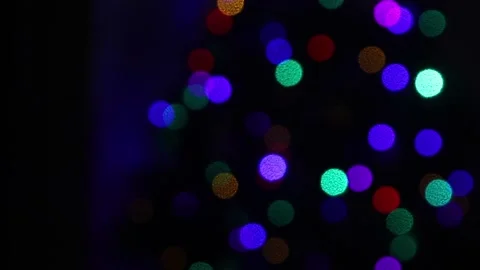 Dark Christmas Bokeh Stock Footage 233225524