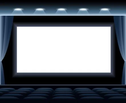 Dark Cinema Hall Stock Illustration