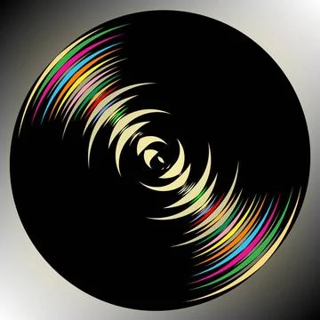 Dark circle background dark circle background, vector art illustration Cop... Stock Photos