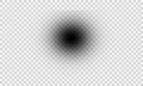 Dark circle shadow effect overlay graphic element for digital design Stock Illustration