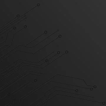 Dark circuit. Black abstract background of digital technology. New technolo.. Stock Illustration