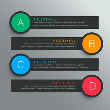 Dark circular options infograph with five steps イラスト素材