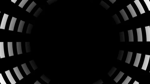 Dark Circular Tunnel Motion Blur Background Stock Footage 343509358