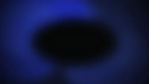 A dark circular void glows with blue light in a seamless loop Stock Footage 341401577