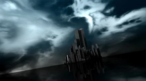 Dark City (HD) 库存影片 7134285