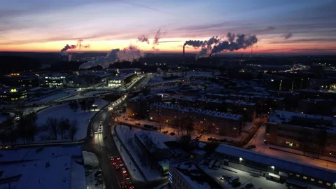 Dark cityscape Stock Footage 206412974