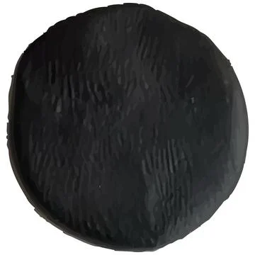 Dark clay ball isolated vector element Stock Illustration
