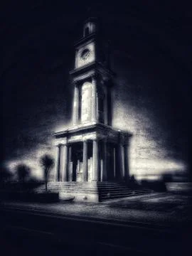 Dark clocktower Stock Photos