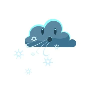 Dark Cloud Blowing Cold Wind イラスト素材