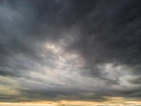 Dark cloud cover before a storm Stock Photos
