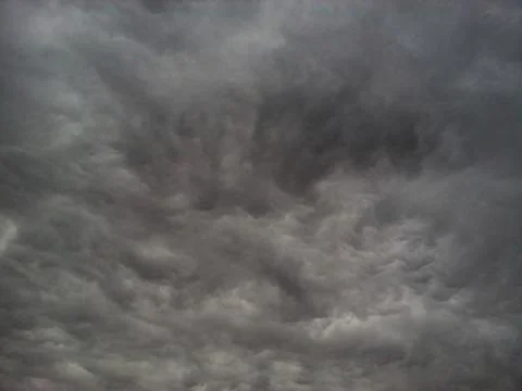 Dark cloud cover before a storm 스톡 사진