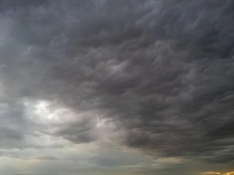 Dark cloud cover before a storm Stock Photos