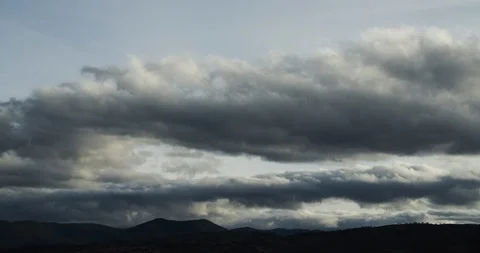 Dark Cloud Evening Timelapse 4K Stock Footage 113922217