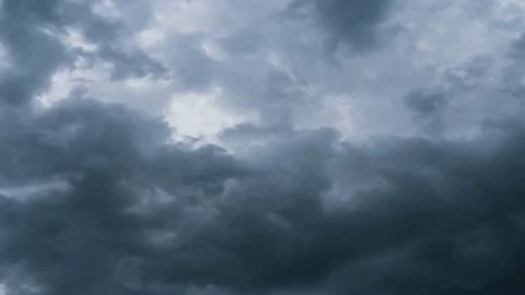 Dark cloud fluttering delay photography Stock Footage 194138778