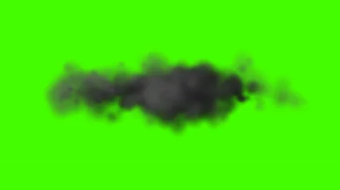Dark Cloud On a Green Screen Background Stock Footage
