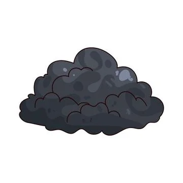 Dark cloud illustration Stock Illustration