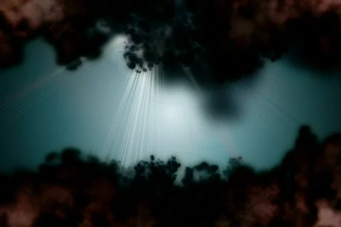 DARK CLOUD LIGHTBURST V3 V3 COLOR LOOP Stock Footage 602096