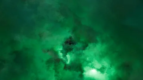 Dark Cloud With Lightnings Stock Footage 123976277