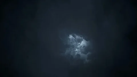 Dark Cloud Sky and Lightnings Stock Footage 101303811