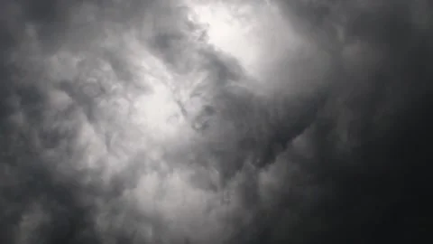 Dark cloud on sky on a bad weather and low light floating with air. Stock Footage 171761632