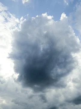 Dark Cloud Sky Cumulus Storm Weather Blue White Dramatic Nature Formation Stock Photos