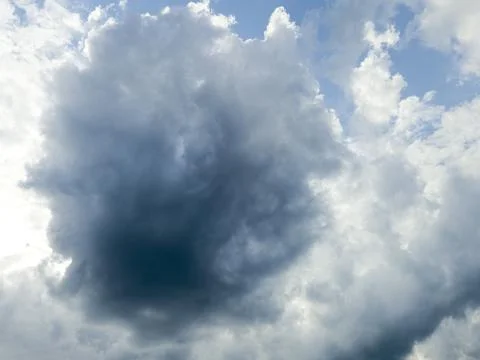 Dark Cloud Sky Cumulus Storm Weather Blue White Dramatic Nature Formation Stock Photos