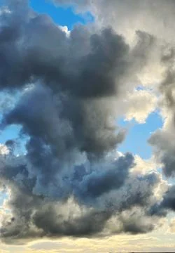 Dark cloud in the sky Stock Photos