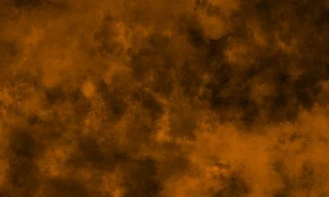 Dark Cloud Texture Background With Orange Fog Cinematic Effect Stock Photos