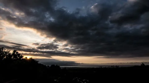 DARK CLOUD TIME LAPSE Stock Footage 32354987