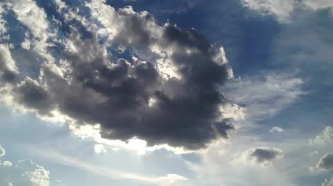Dark Cloud timelapse  3 Stock Footage 12292036