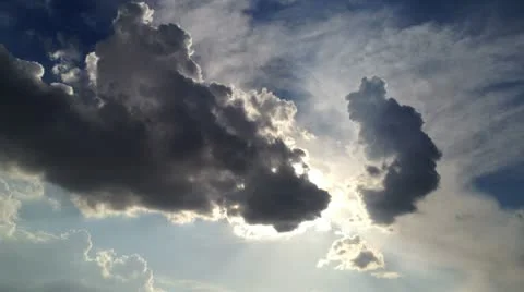 Dark Cloud timelapse  9 Video stock 12350332