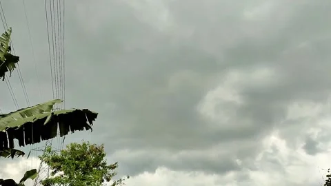 Dark cloud timelipse cloudy sky background Stock Footage 235319597