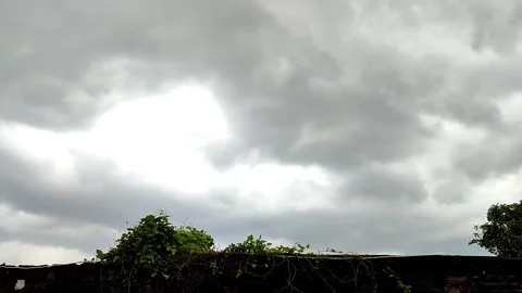 Dark cloud timelipse cloudy sky background Stock Footage 235319645