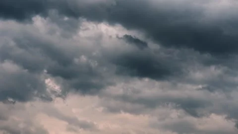 Dark cloud weather and approaching wind and rain Video stock 244448774