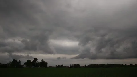Dark Clouds After Storm Time Lapse Stock Footage 197233546