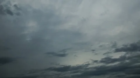 Dark clouds all over the sky - 4k time lapse Stock Footage 37852226