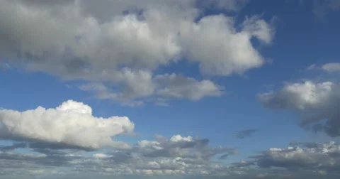 Dark clouds and blue sky Stock Footage 50578181
