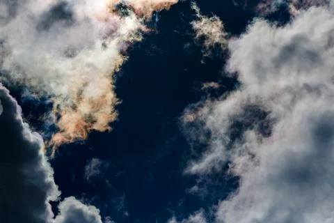 Dark Clouds and Intense Sky Contrast Stock Photos