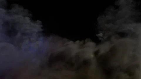 Dark Clouds and Lightning Stock Footage 319954308