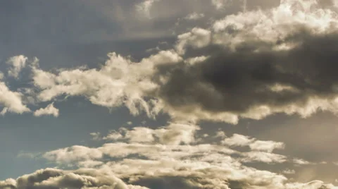Dark clouds and sun time lapse HD Stock Footage 37063458