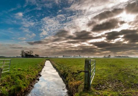 Dark clouds approaching Stock Photos