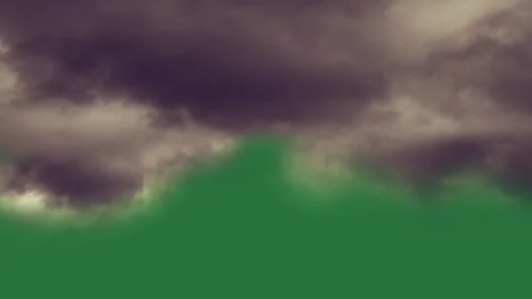 Dark clouds in the background and colorful cartoonish frame Stock Footage 336243268
