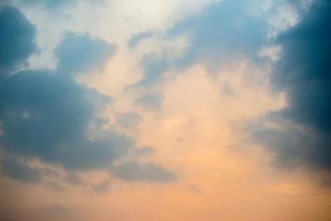 Dark Clouds Background, Dark Clouds at the sunset. Stock Photos